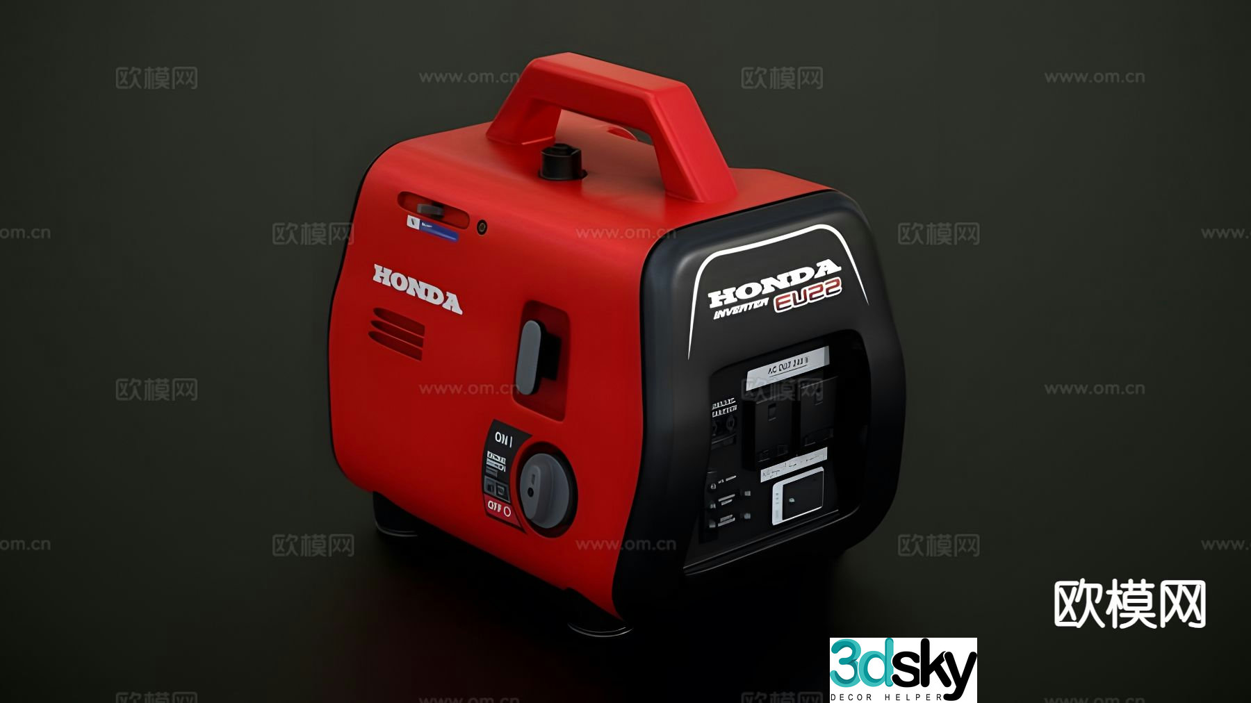 Portable mini generator 3d model