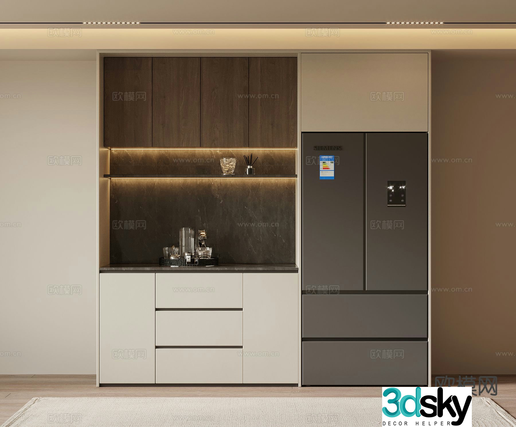 Simple sideboard 3d model