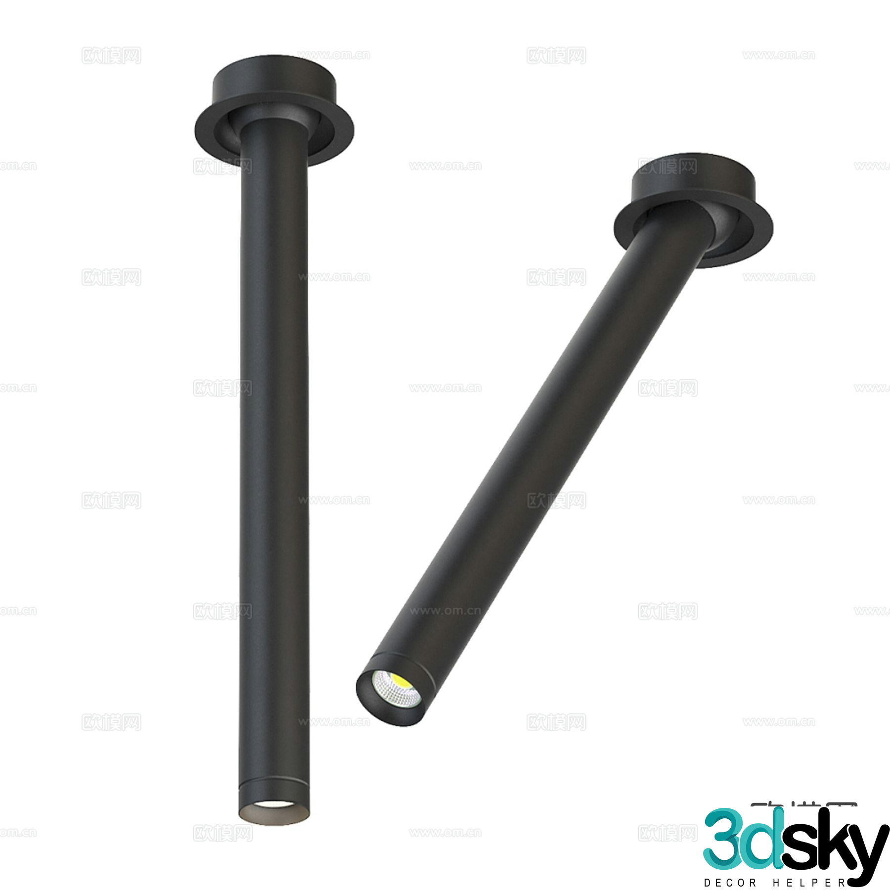 Modern downlight spotlight track light 3d model