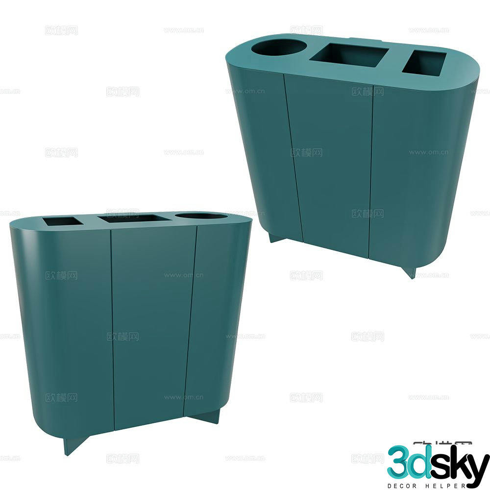 Systemtronic classification trash can 3d model
