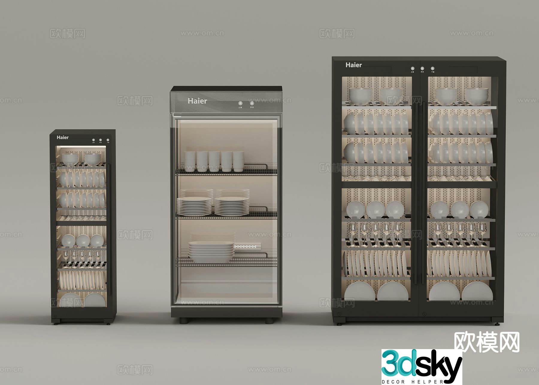 Dishwasher Disinfection Cabinet Disinfection Cabinet 3D Model