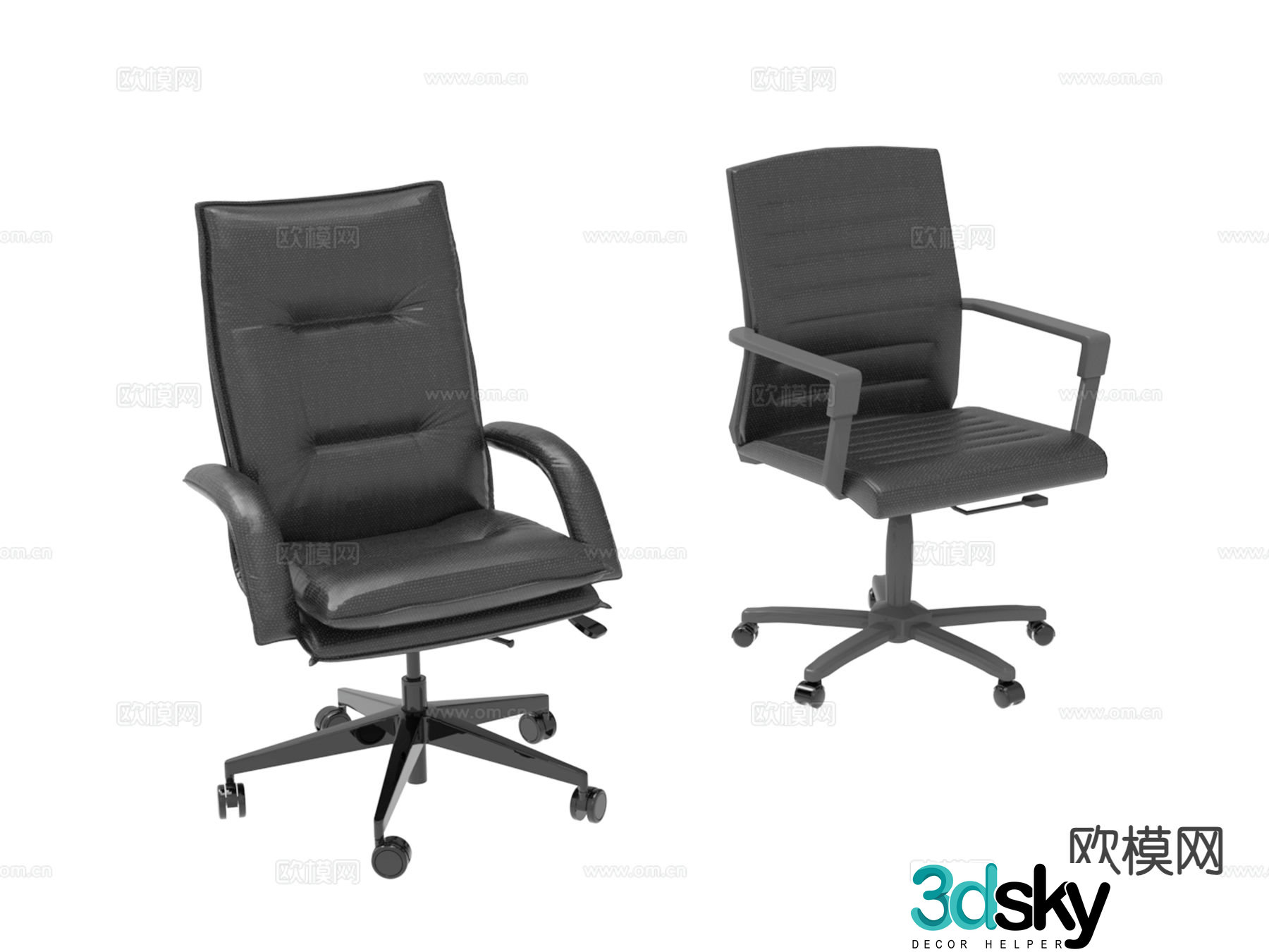 Office chair conference chair staff chair 3d model