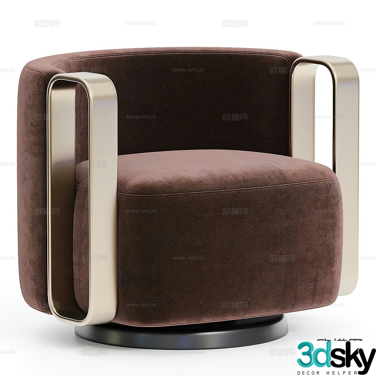 Modern single sofa 3d model
