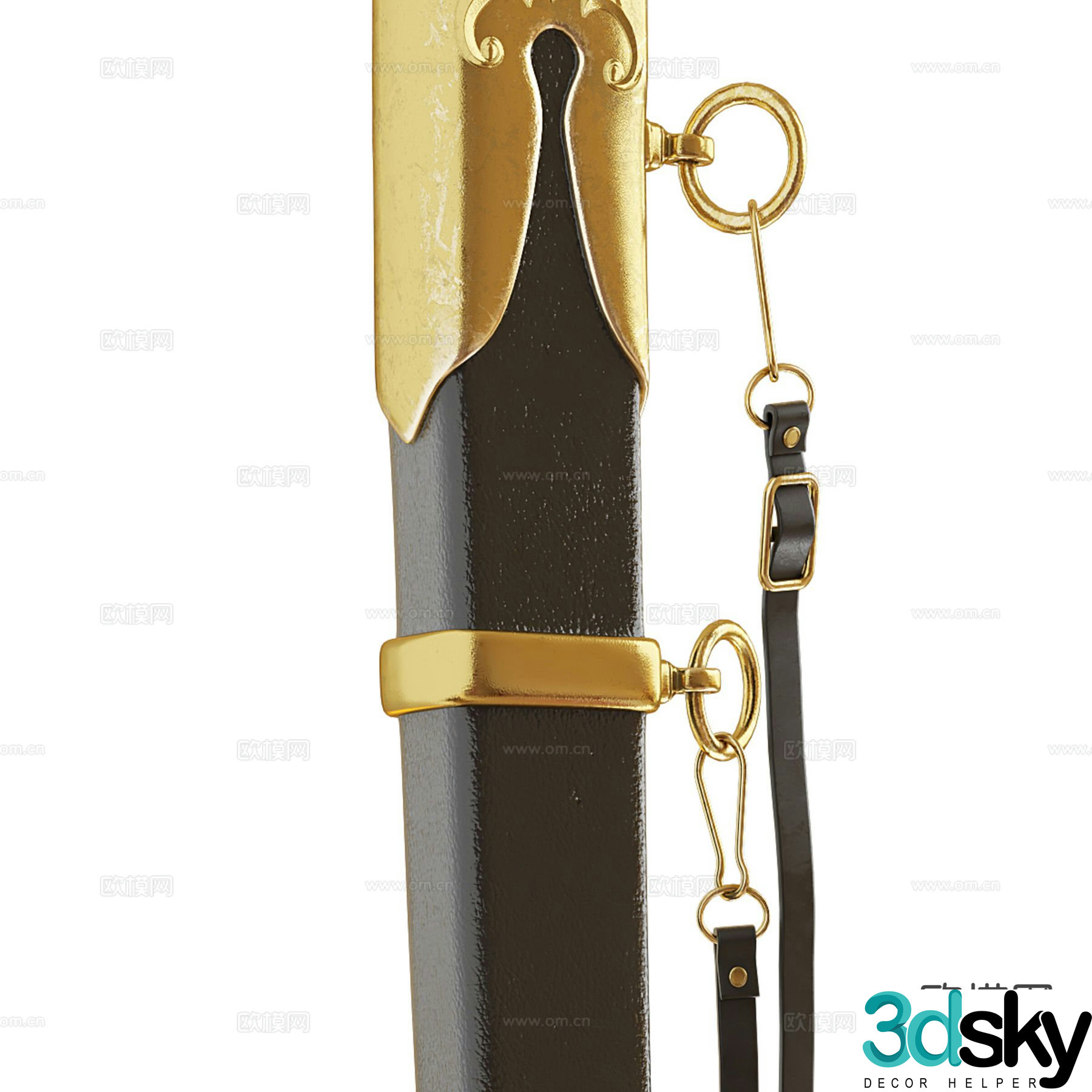 Saber handle 3d model