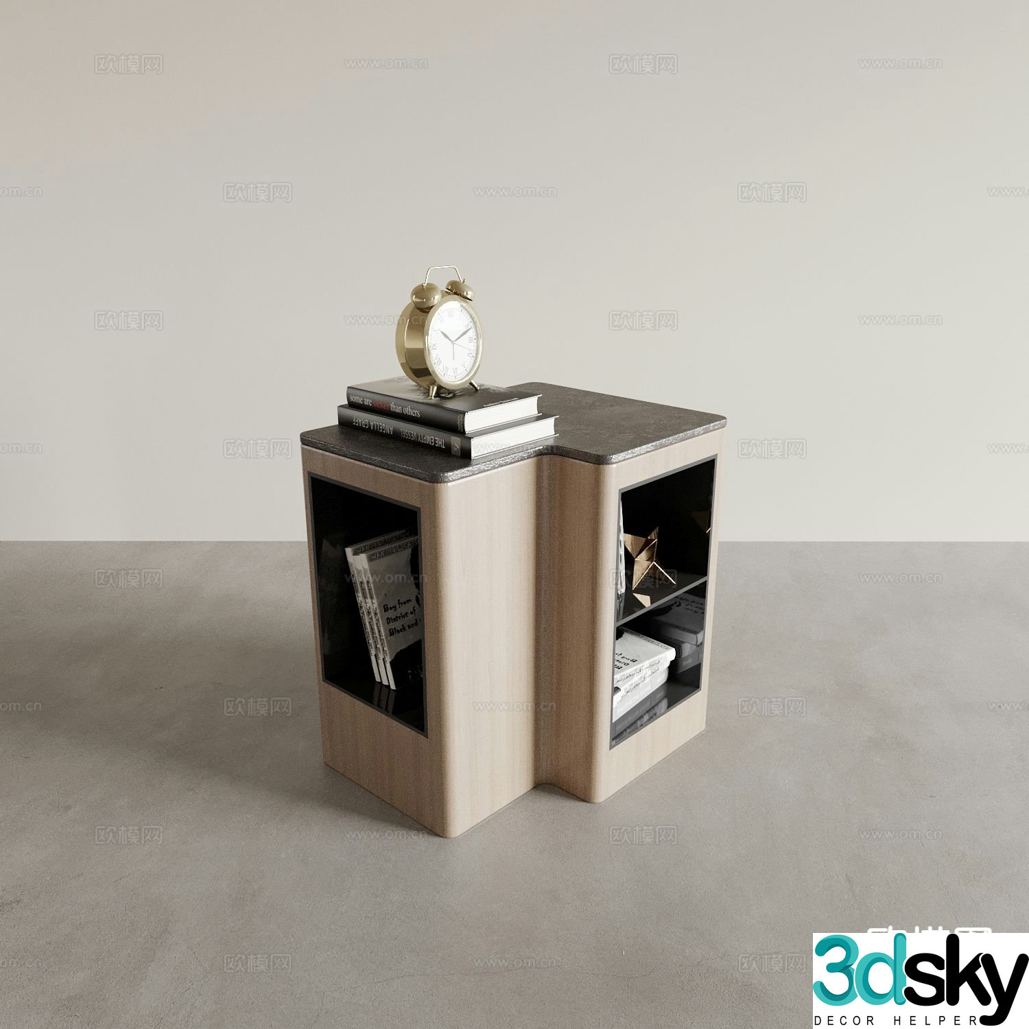 Modern bedside table 3d model