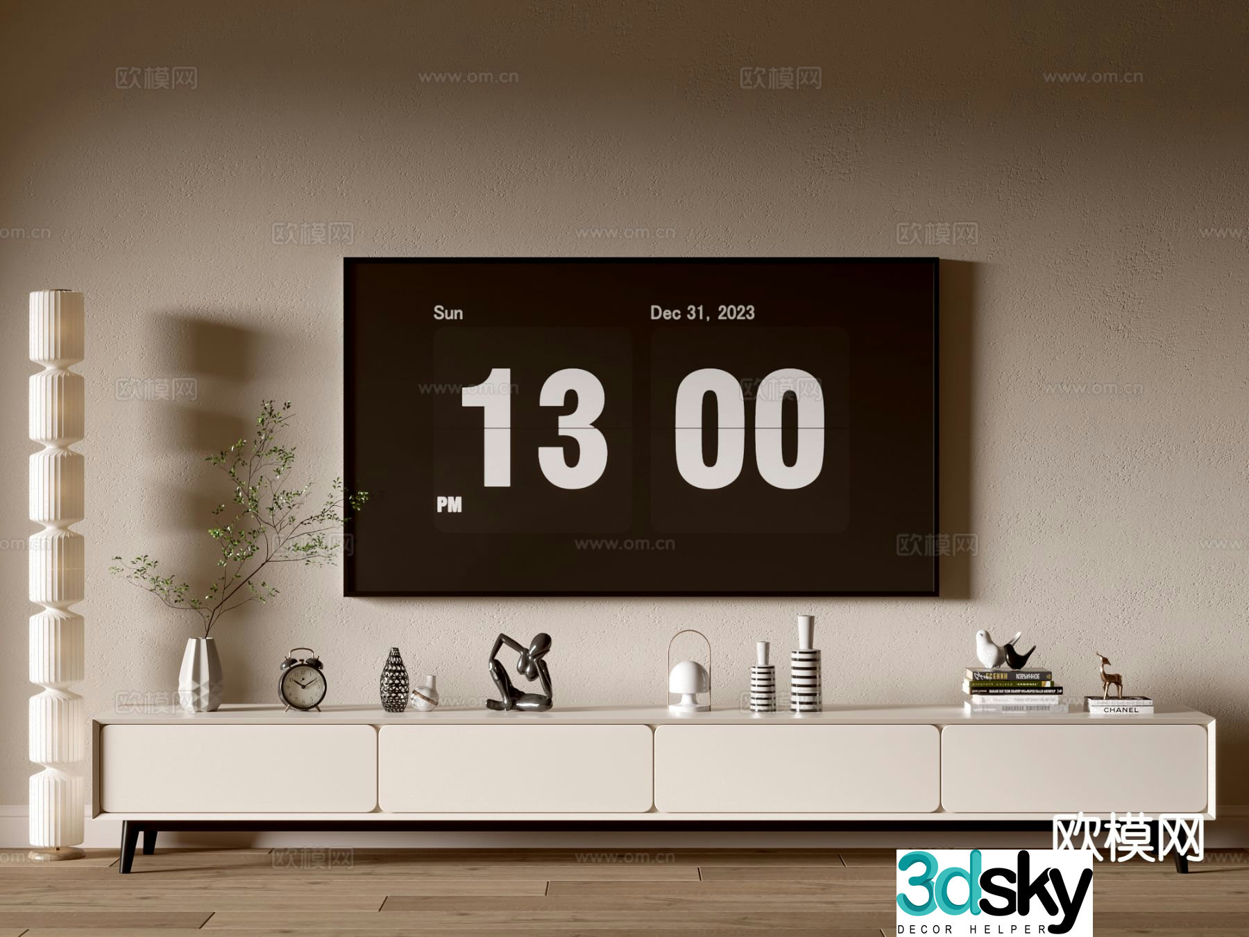 Modern TV cabinet 3d model