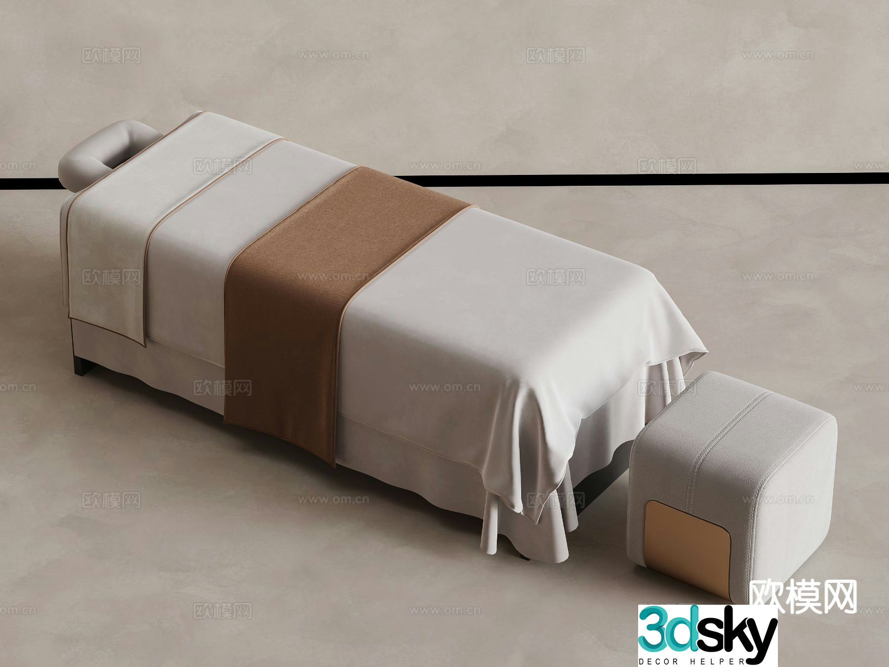 Modern massage table 3d model