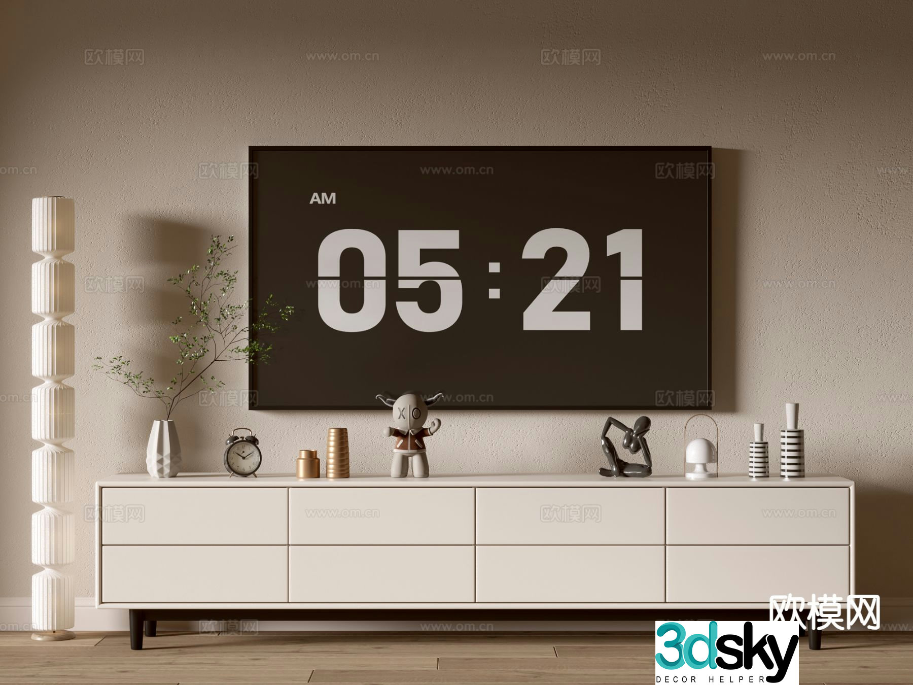 Modern TV cabinet 3d model