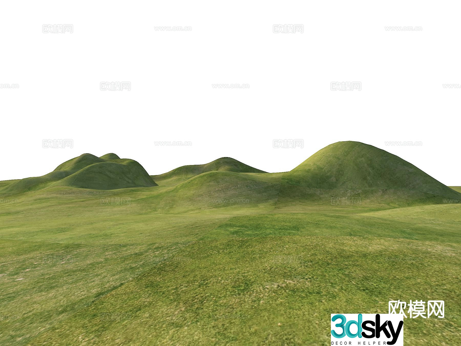 Modern landscape mountains mountain terrain mountain park terrain 3d model