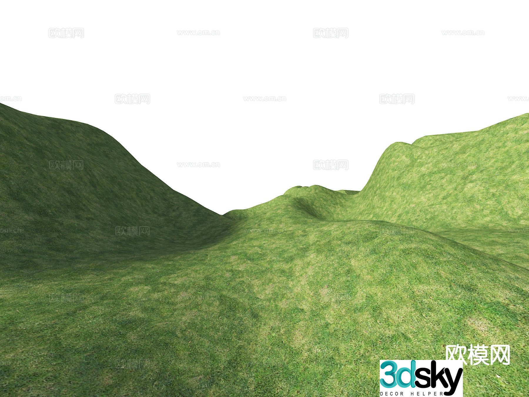 Modern landscape mountains mountain terrain mountain park terrain 3d model