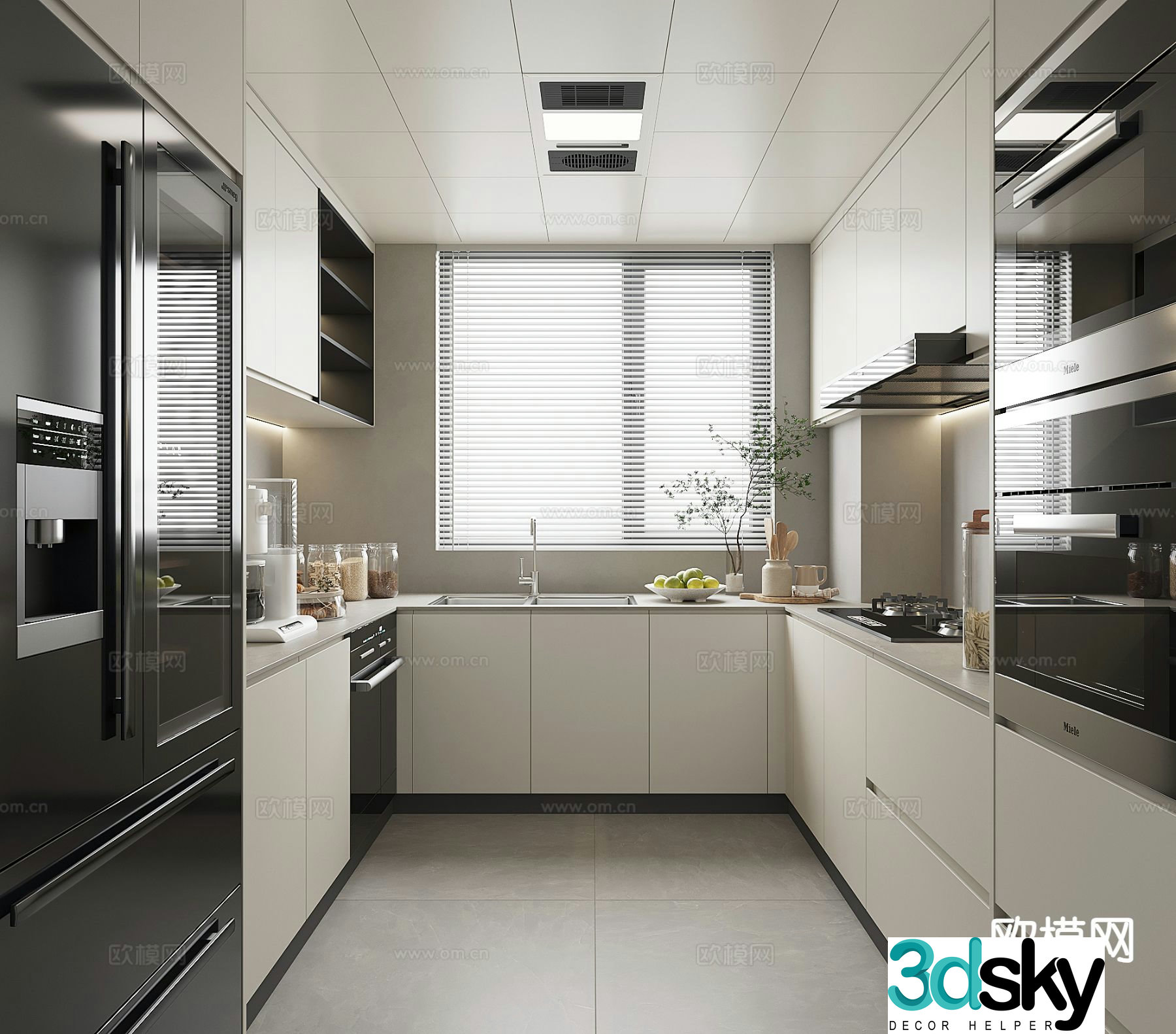 Modern kitchen 3d model