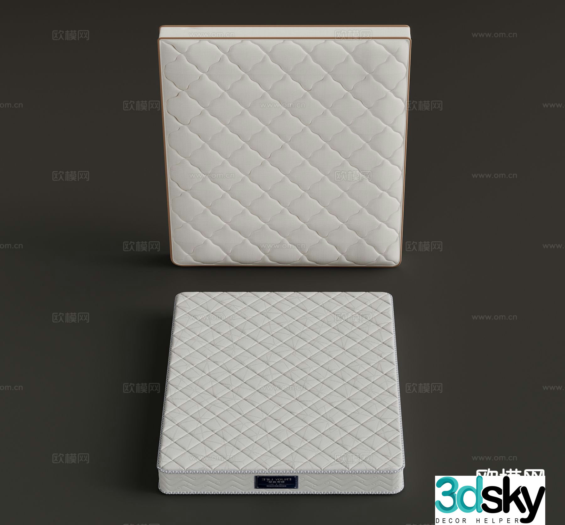 Modern mattress 3d model