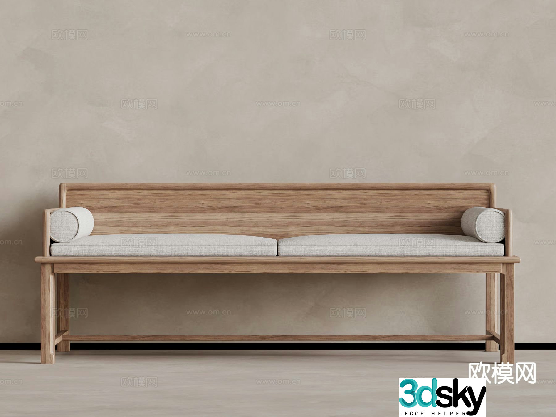 New Chinese style Arhat bed 3D model