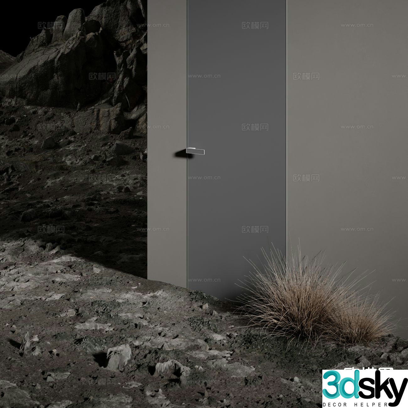 stone ground wasteland 3d model