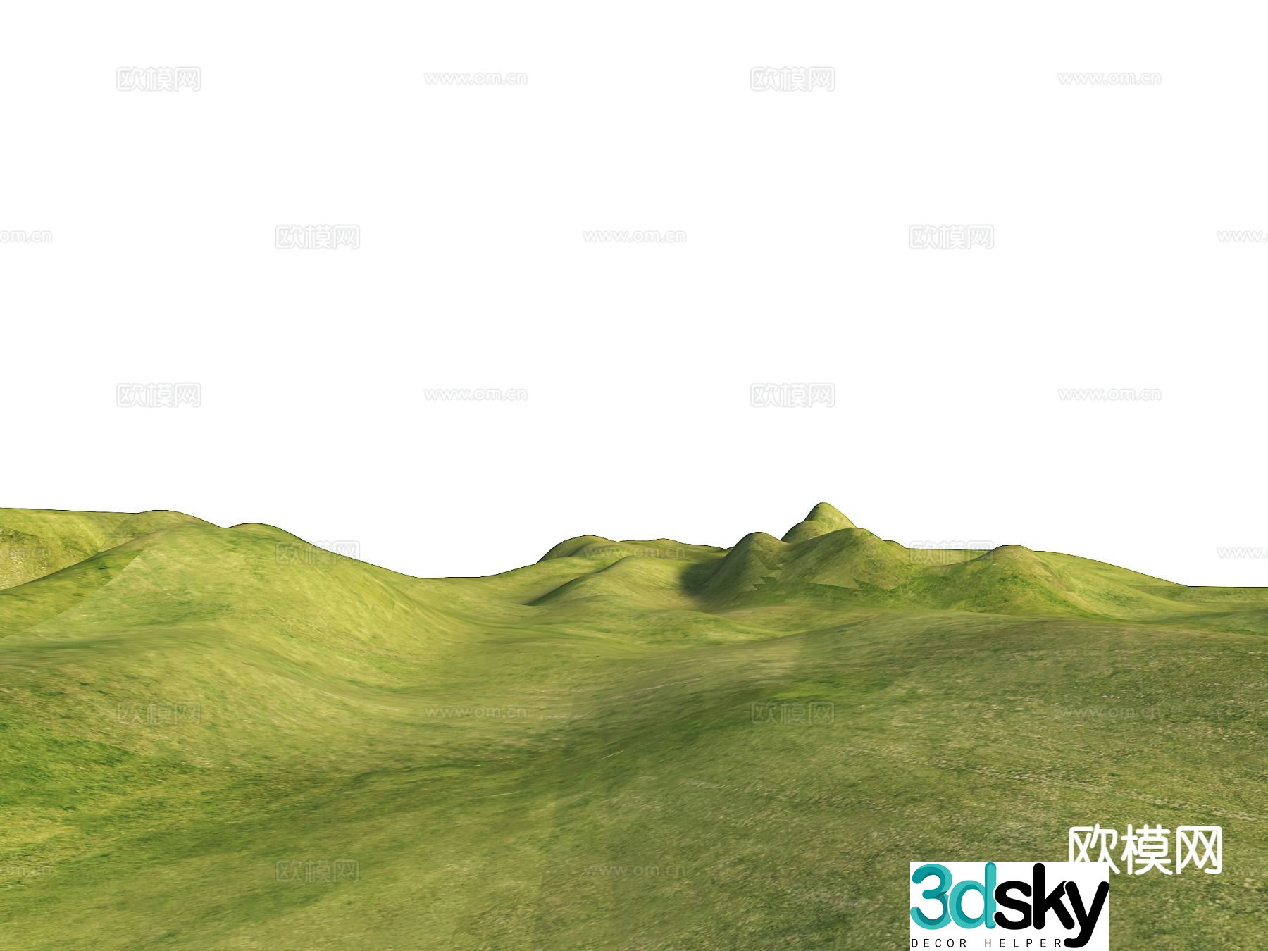 Modern landscape mountains mountain terrain mountain park terrain 3d model