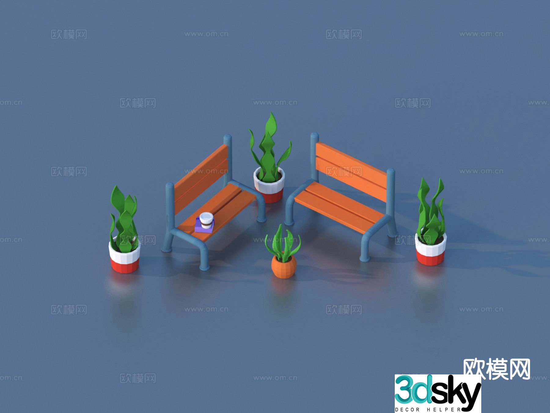 Cartoon toys building block toys sketch 3d model