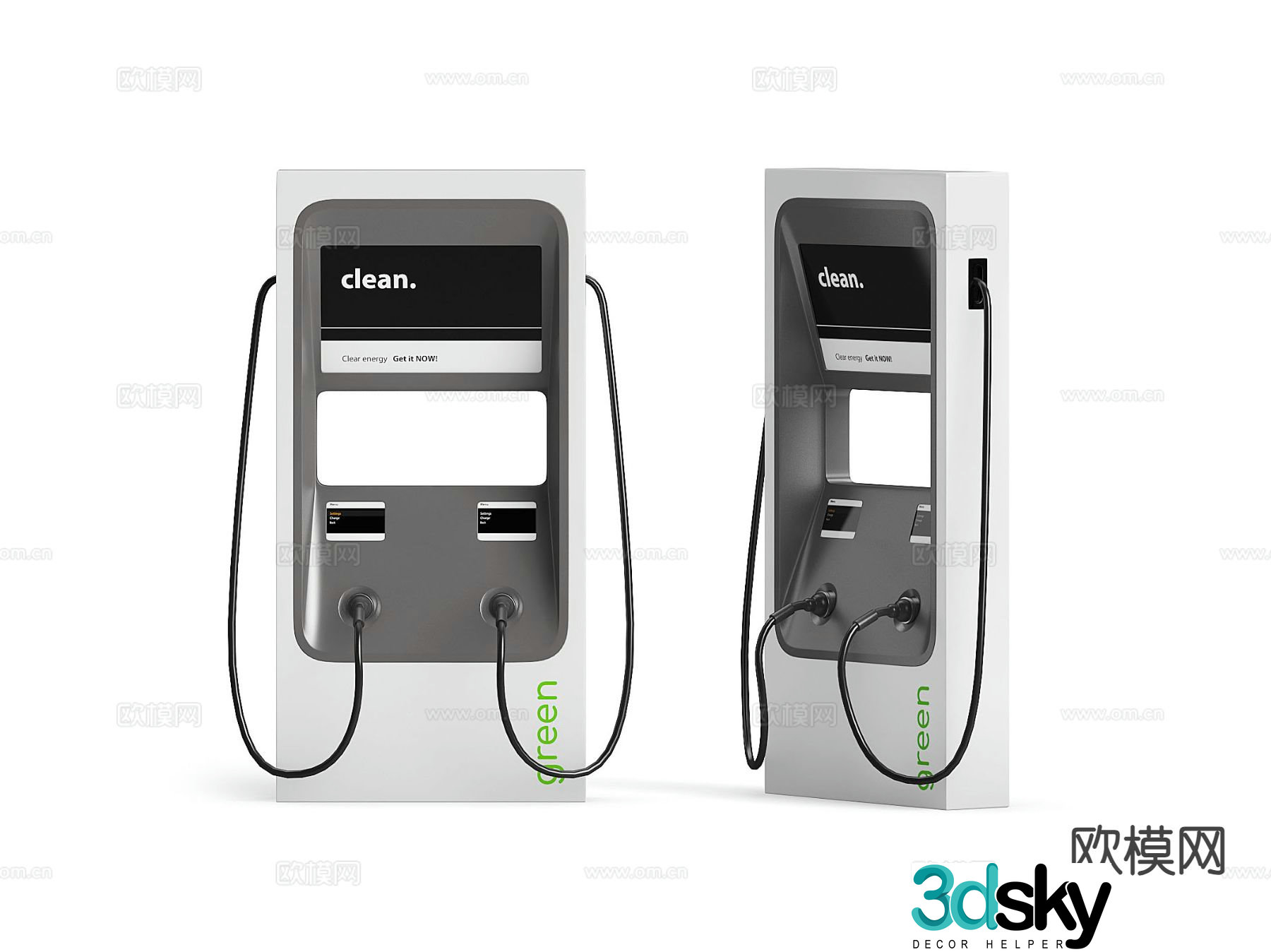 Charging pile new energy 3D model