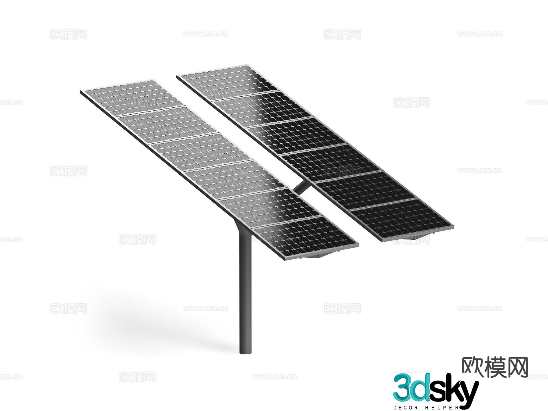 solar panel photovoltaic panel power generation panel 3d model