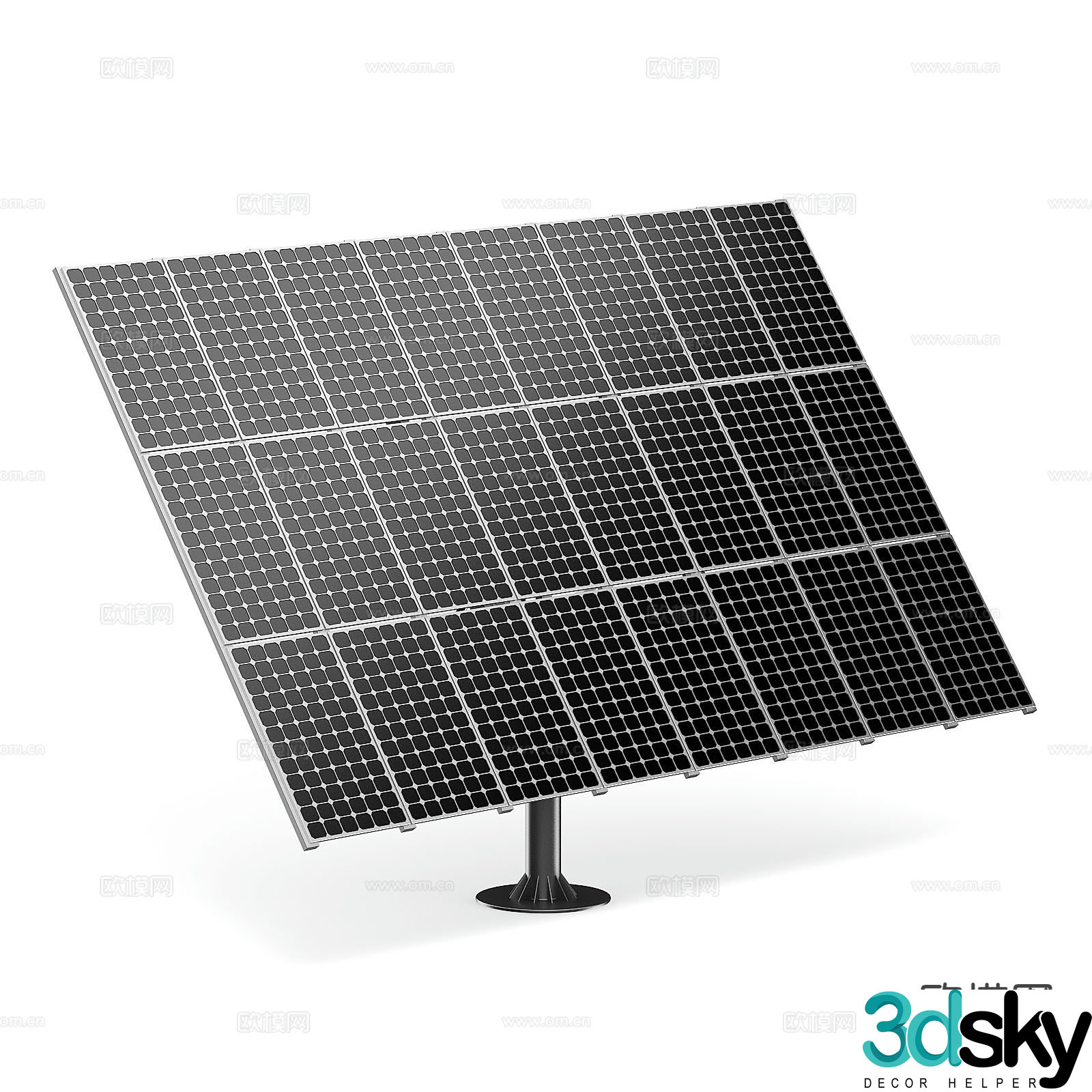 solar panel photovoltaic panel power generation panel 3d model