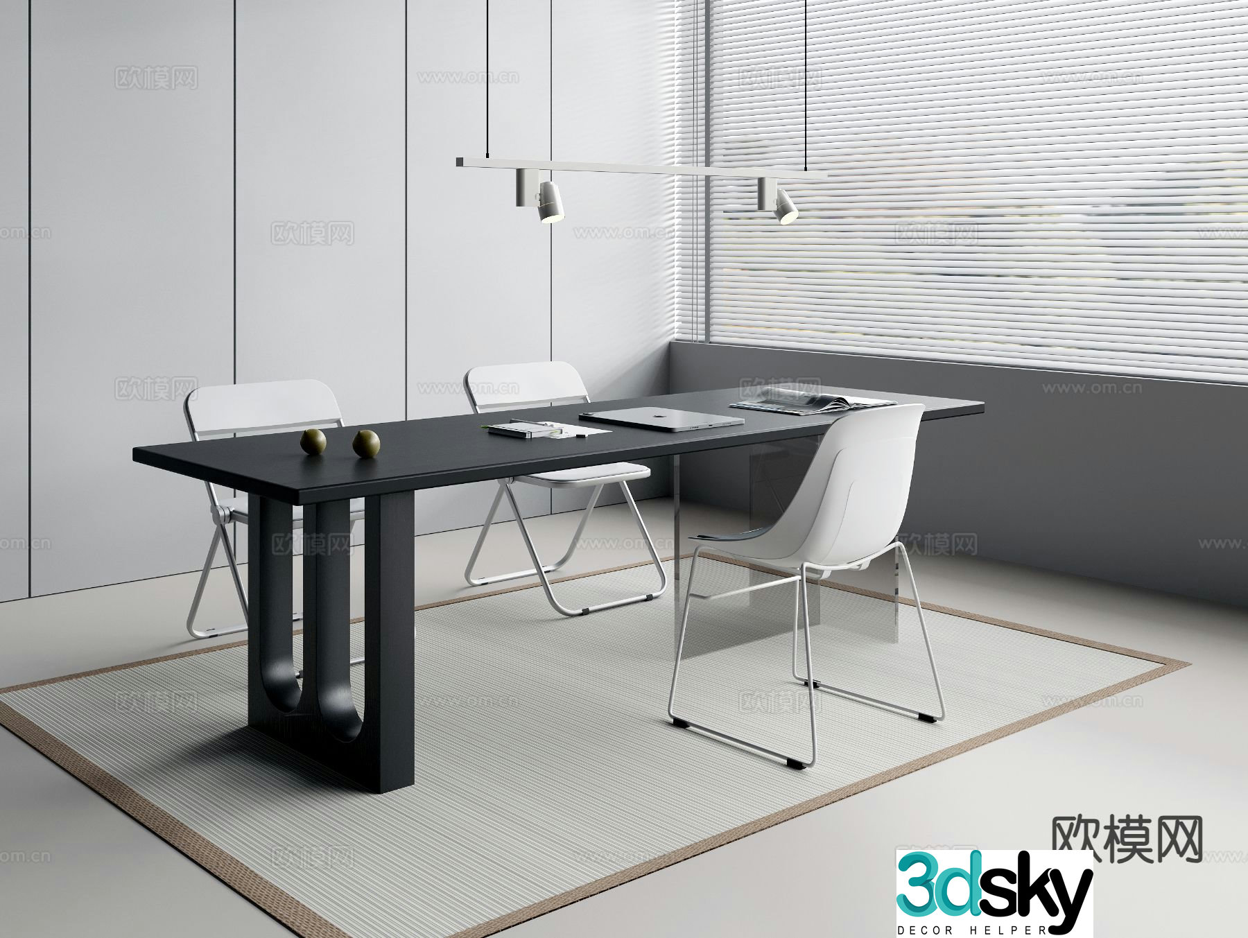 small conference table conference table 3d model