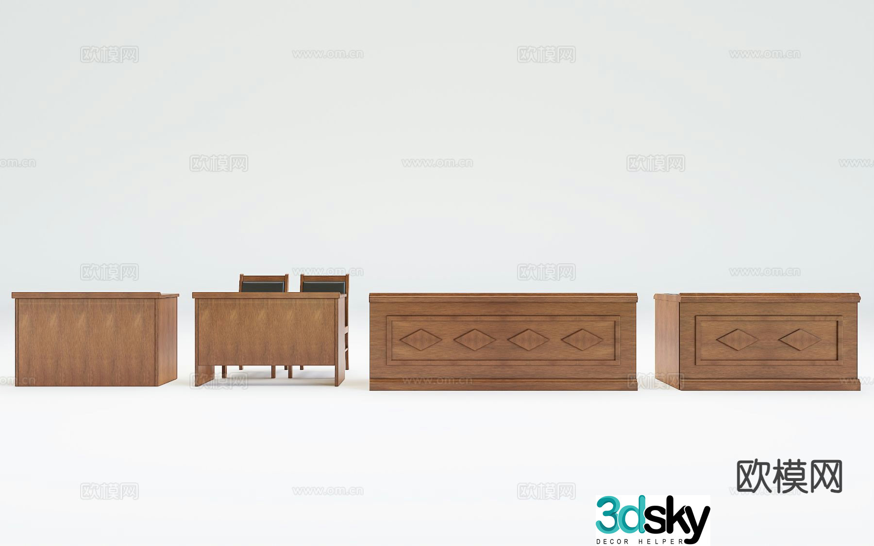 conference table conference table bar table 3d model