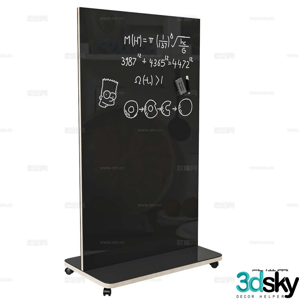 ASKELL mobile blackboard 3d model