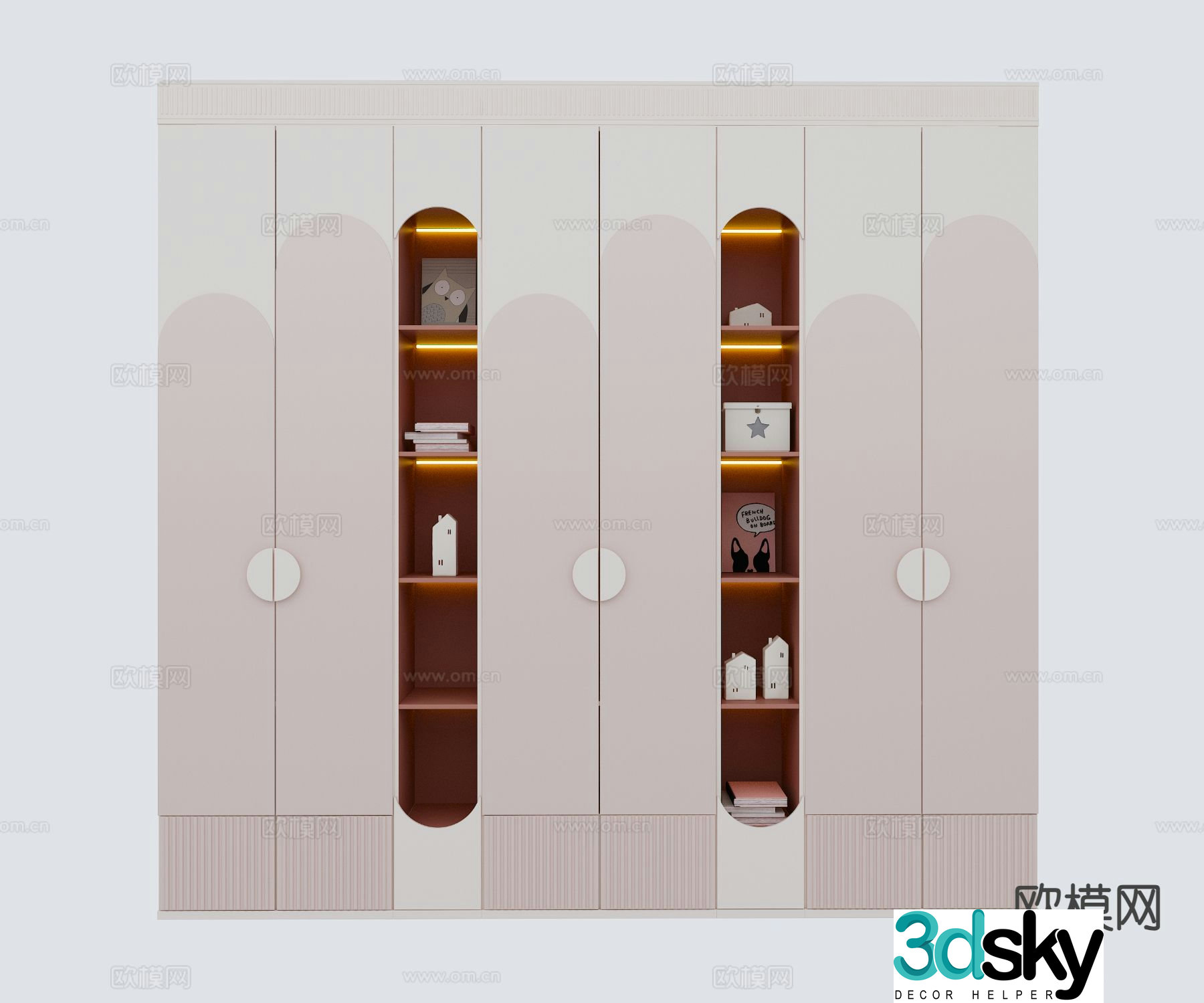Modern wardrobe children’s wardrobe 3d model