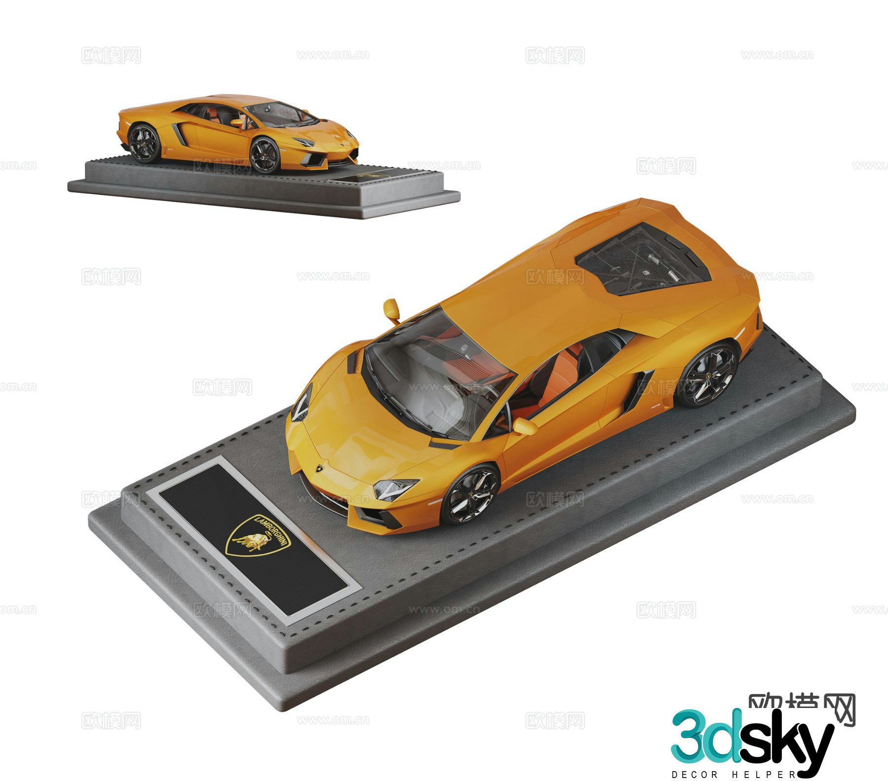 modern car sports car 3d model