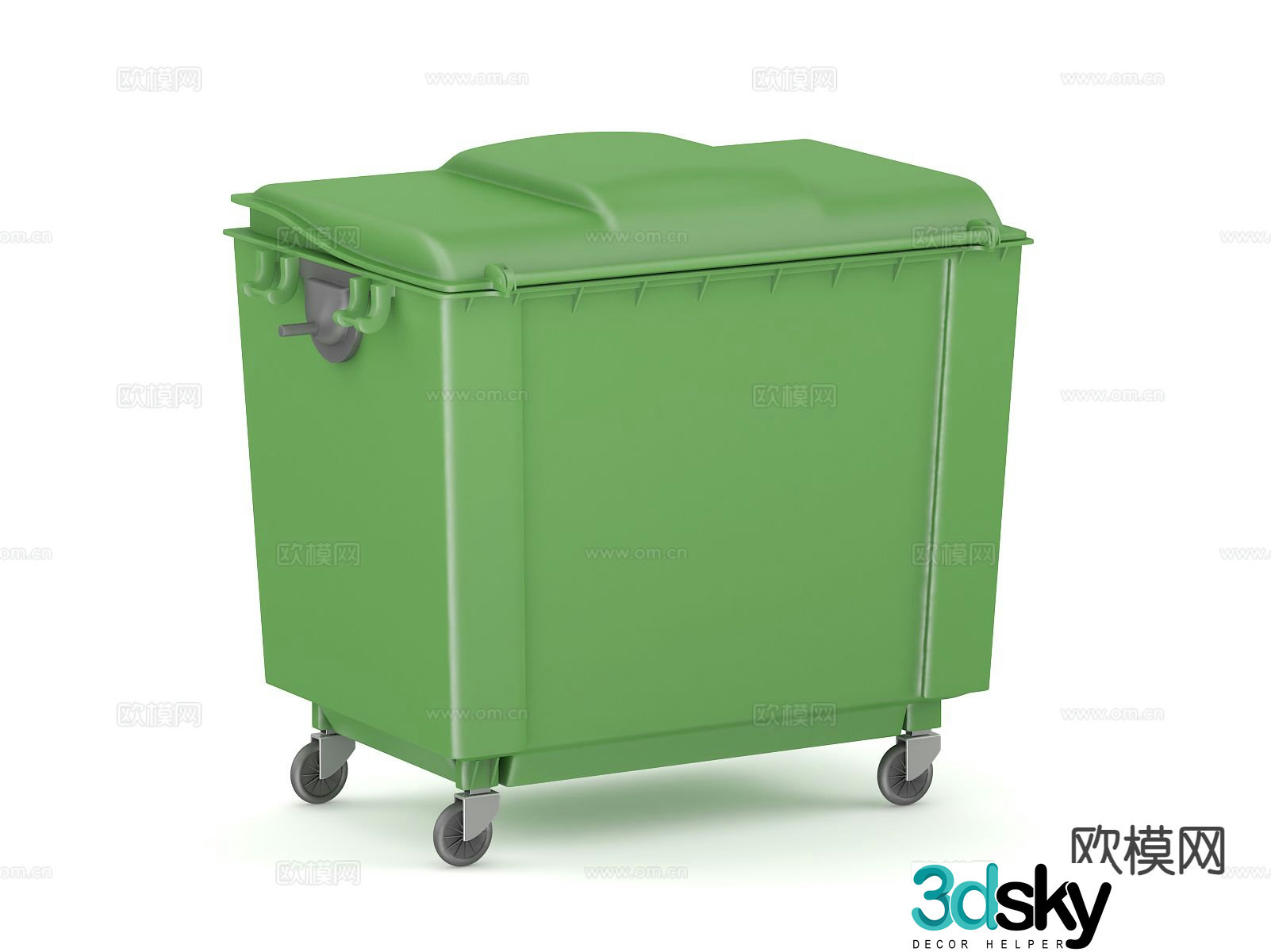trash can municipal facilities public facilities 3d model