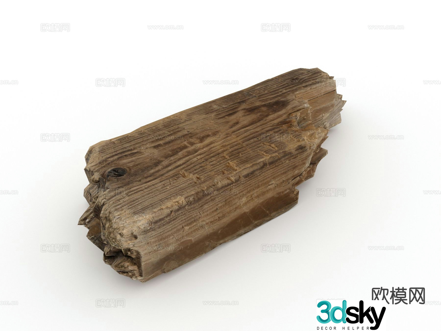 wood pile wood tree stump firewood 3d model