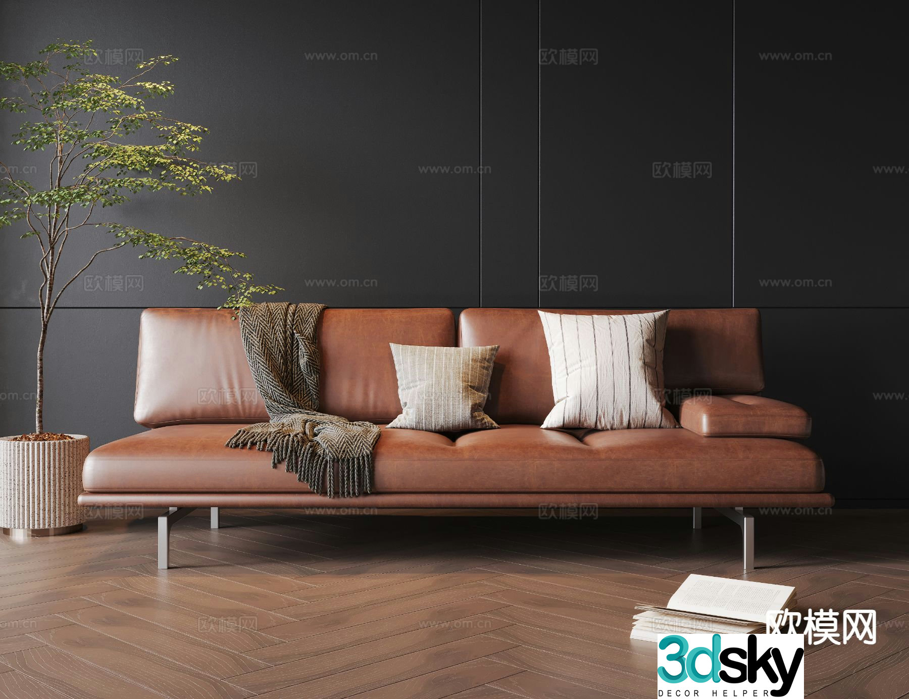 Modern love sofa 3d model