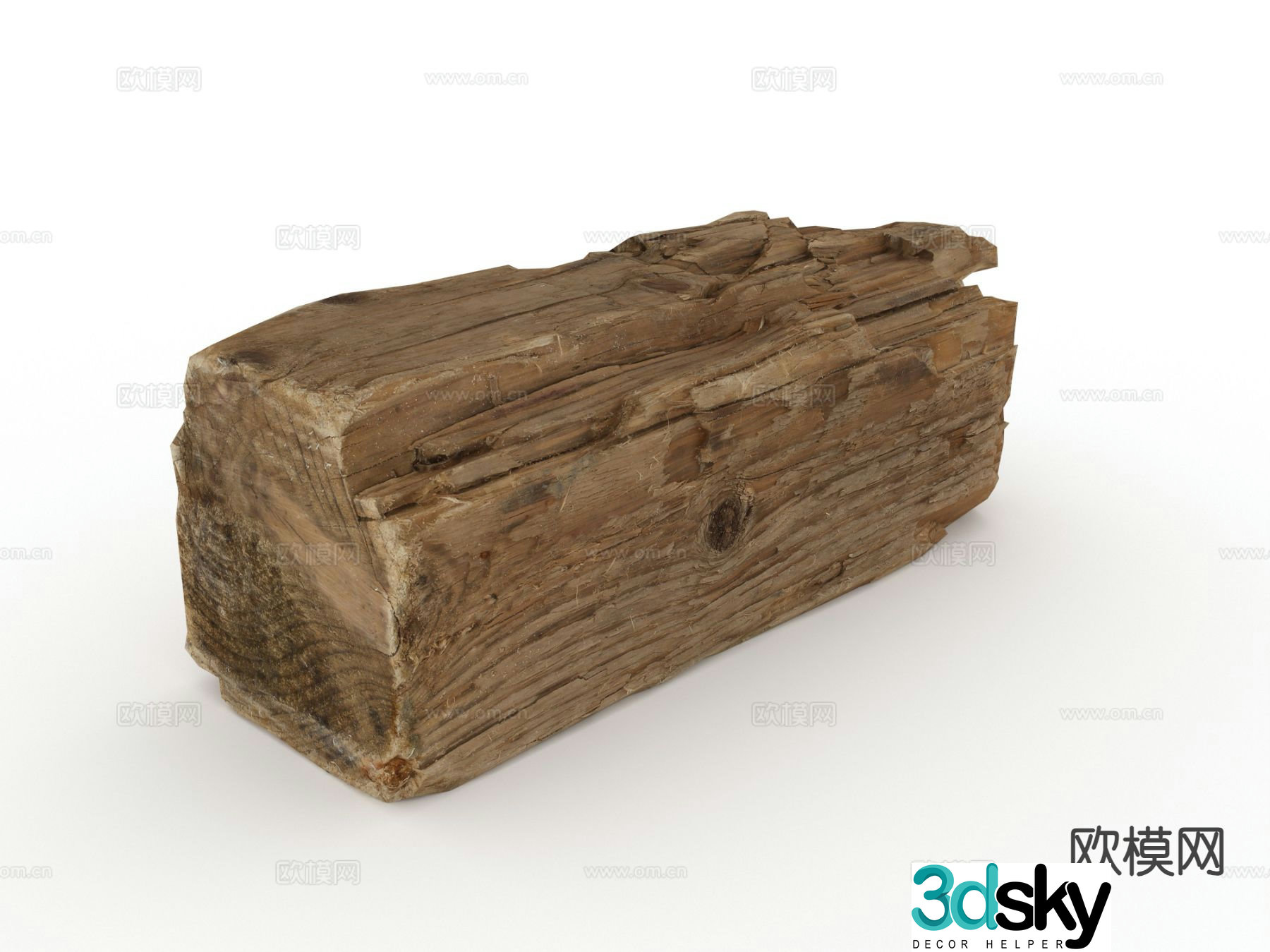 wood pile wood tree stump firewood 3d model