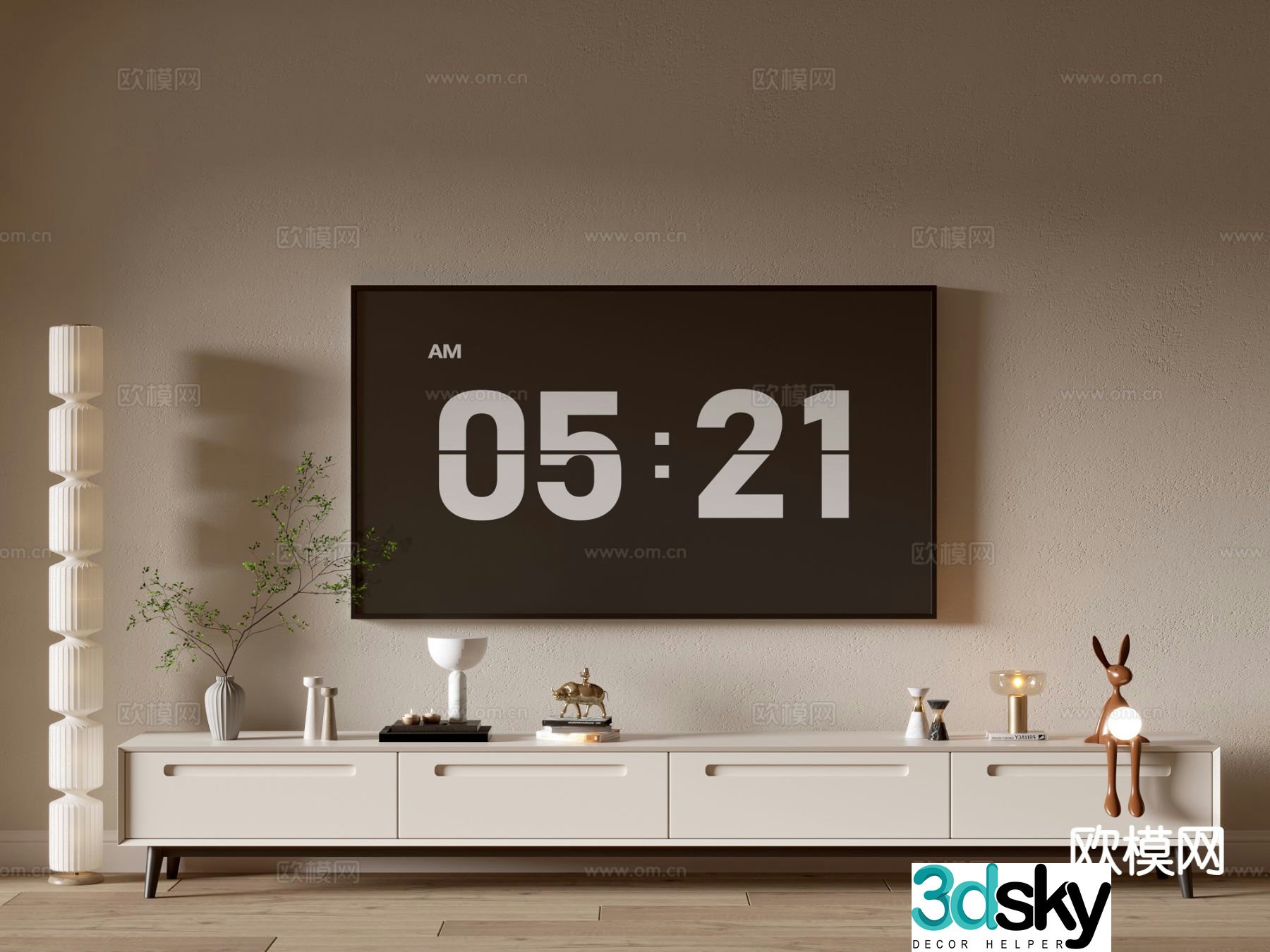 Modern TV cabinet 3d model
