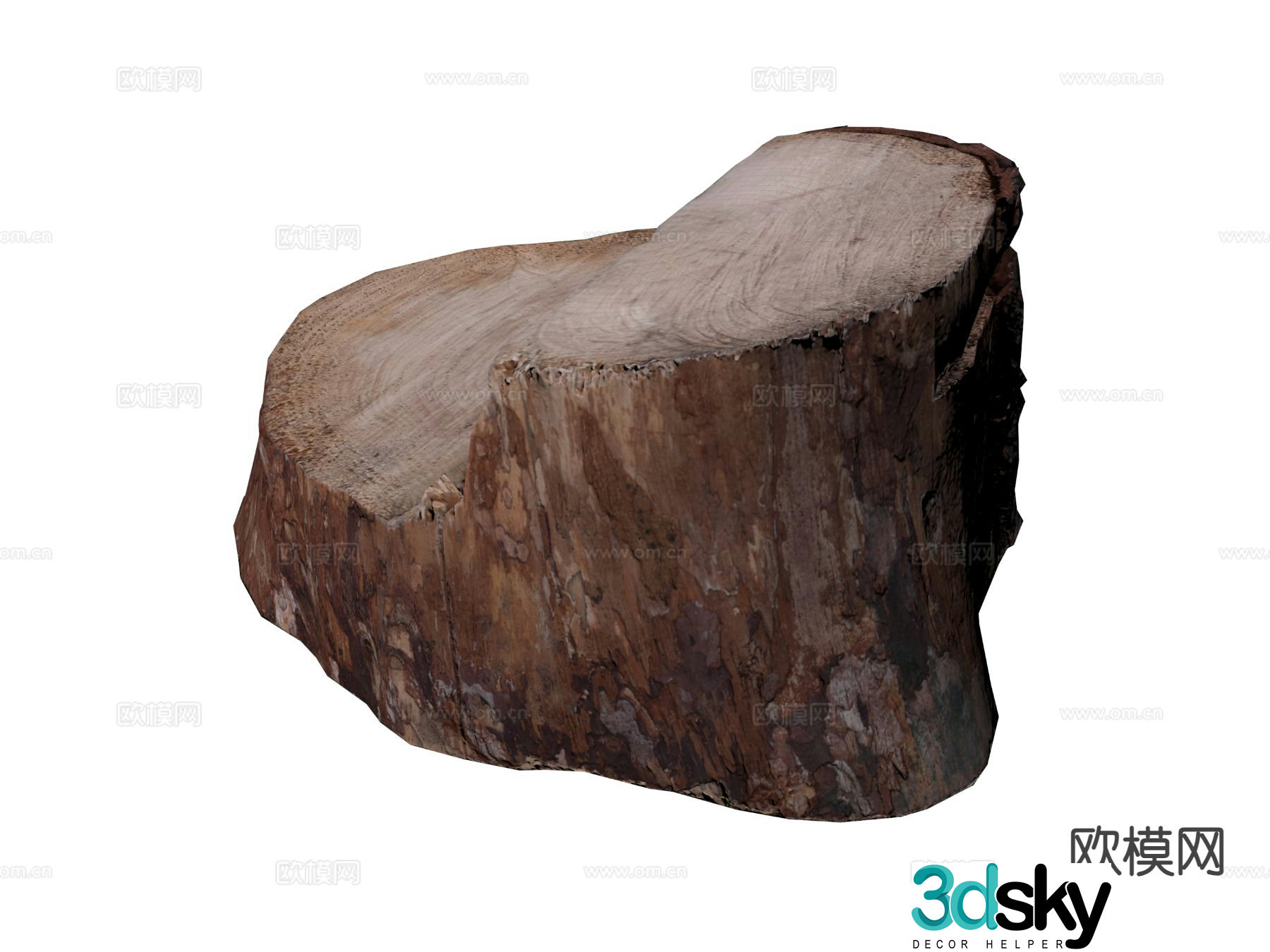 wood pile firewood tree stump tree stump 3d model