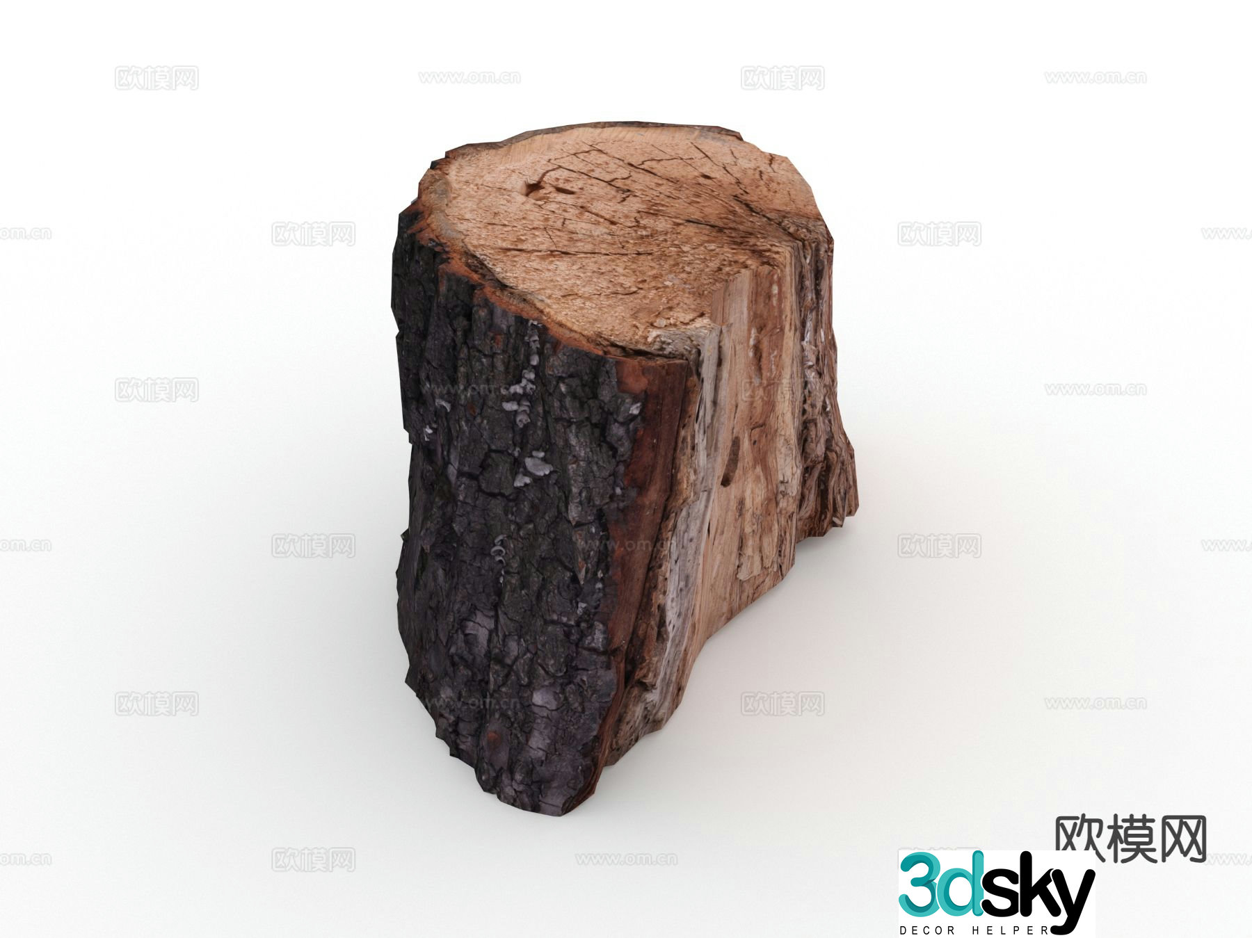 wood pile firewood tree stump tree stump 3d model
