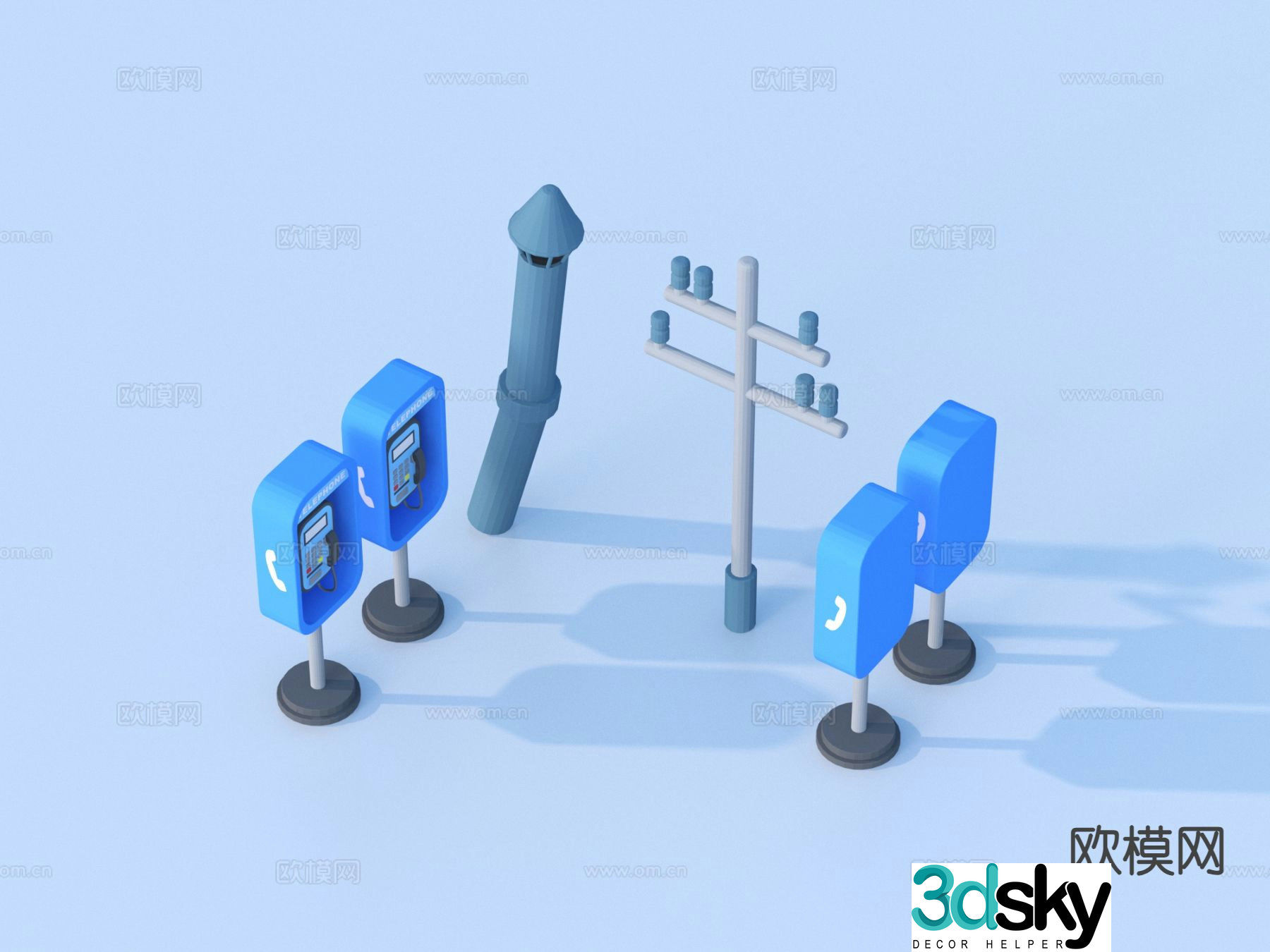 Cartoon toys children’s sketch 3d model