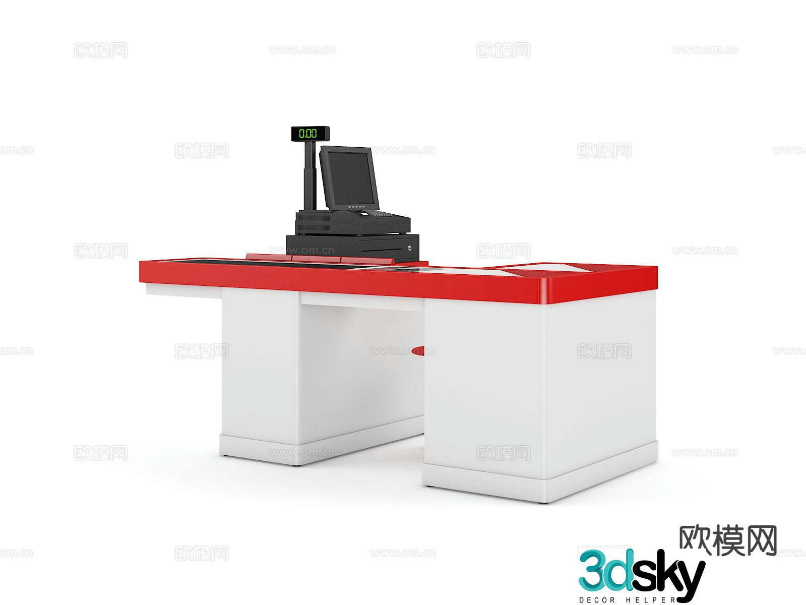 Cashier 3D Model