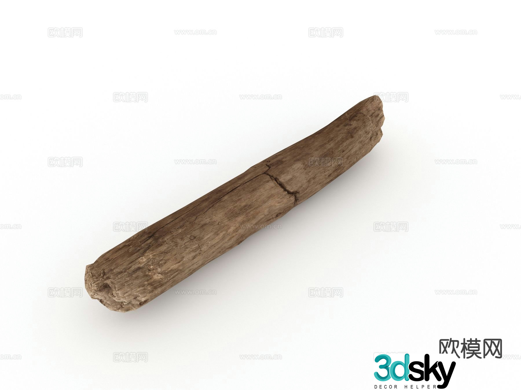 wood stick 3d model