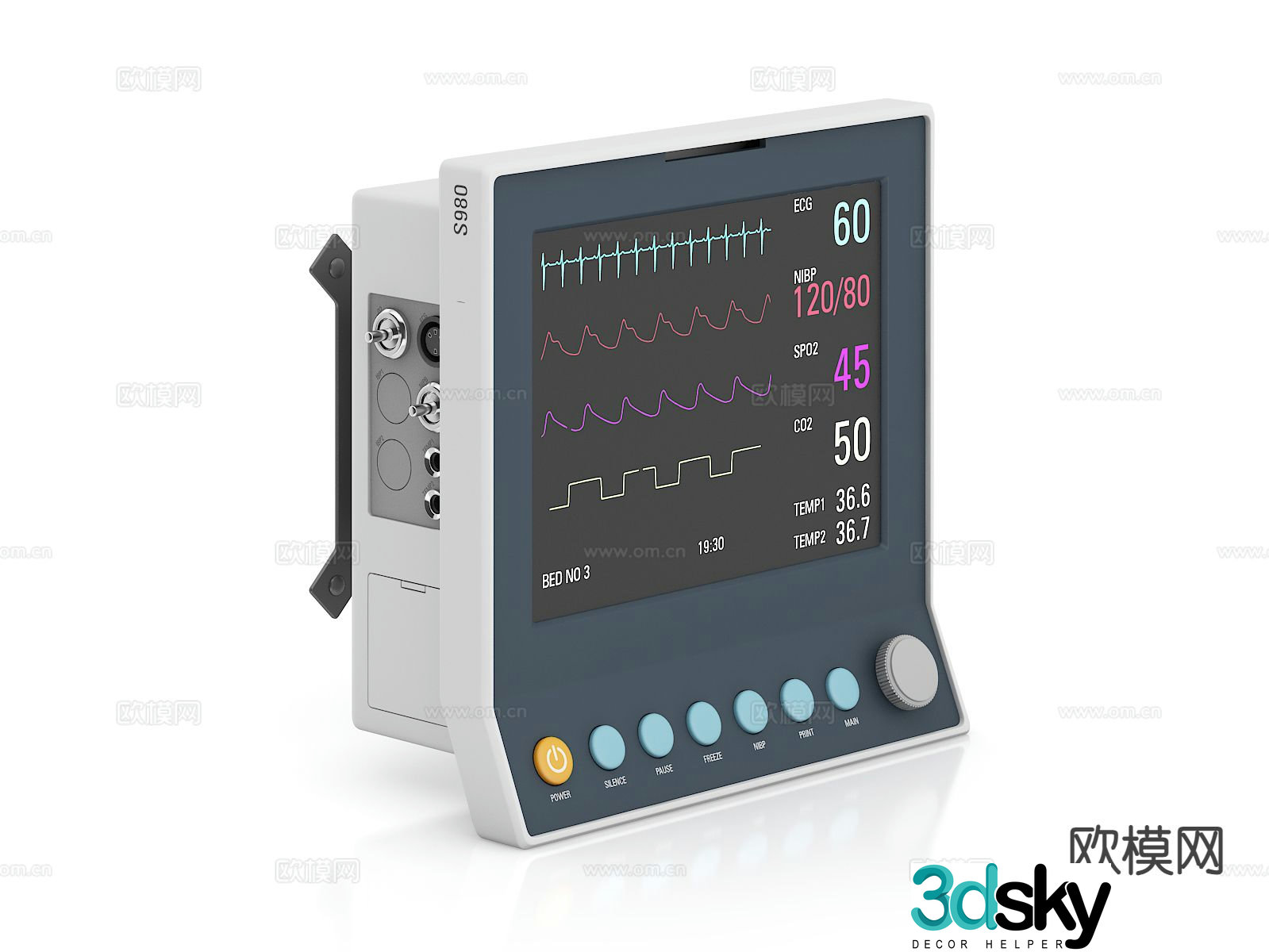 Medical equipment instrument table 3d model