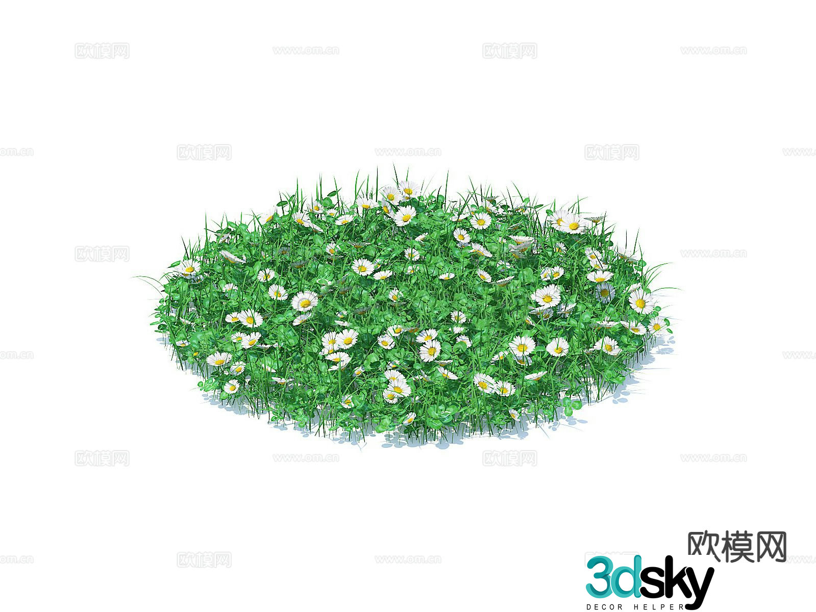 grass lawn 3d model