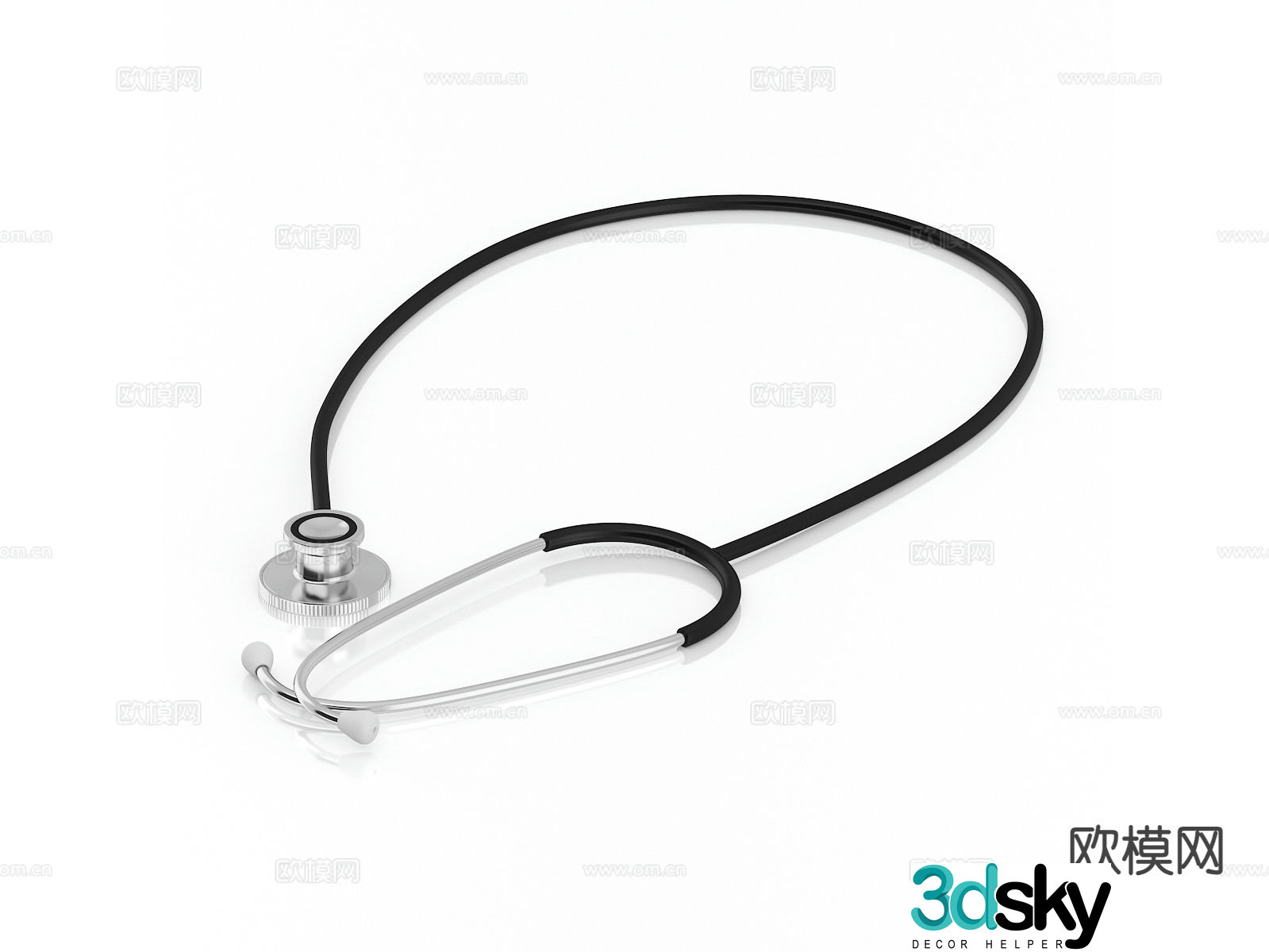 Stethoscope Medical device 3D model