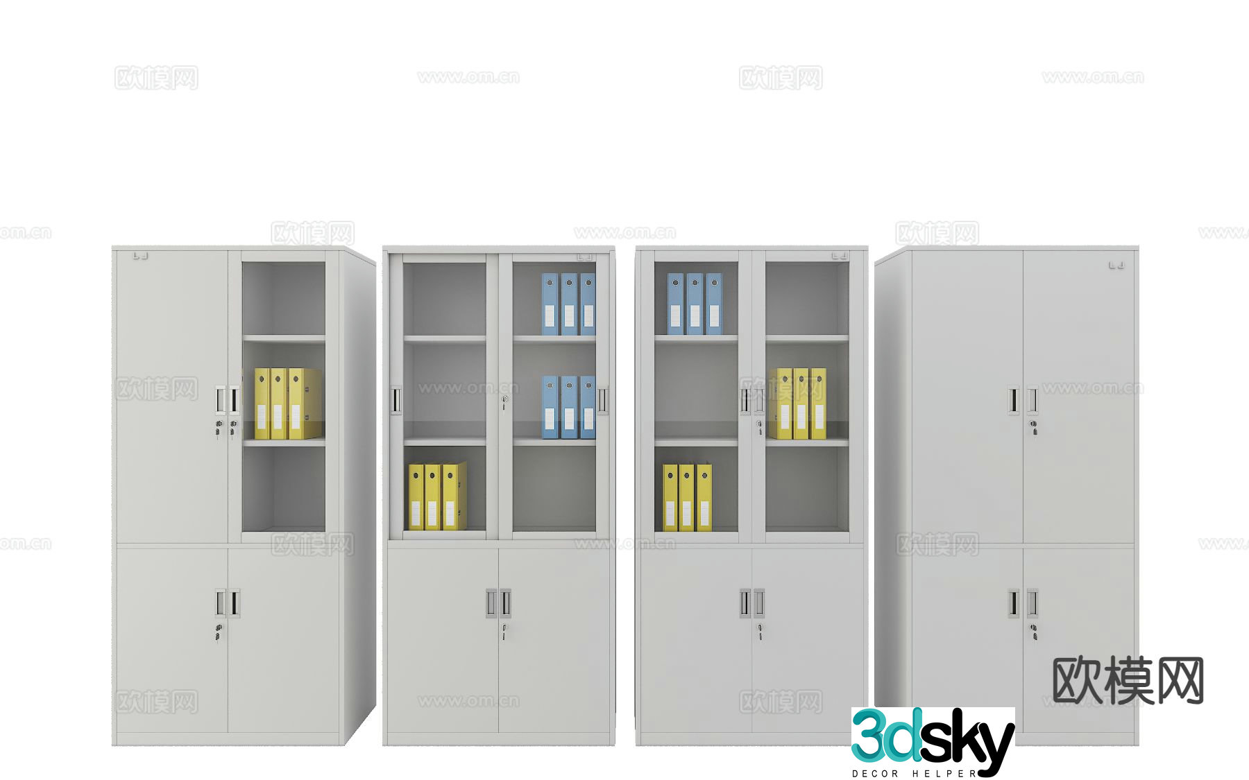 Office cabinet file cabinet 3d model
