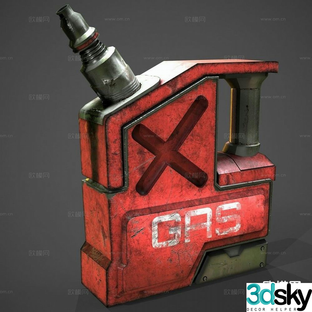 Gas tank gasoline tank 3d model