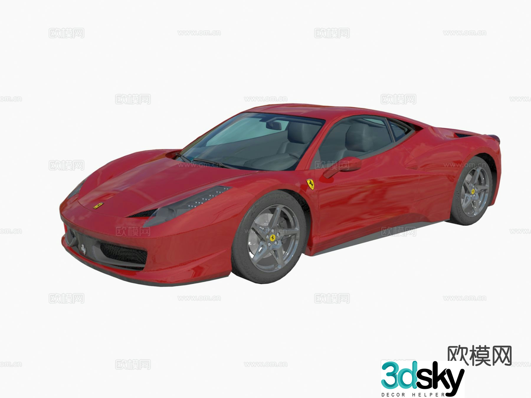 ferrari car sports car supercar 3d model