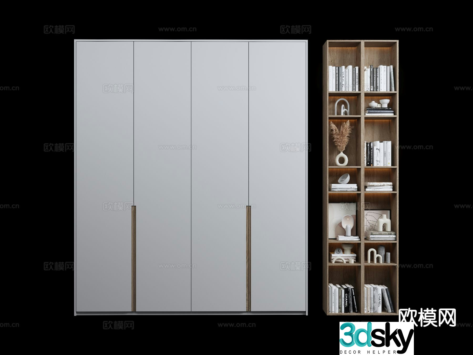 Modern Wardrobe Wardrobe 3d Model