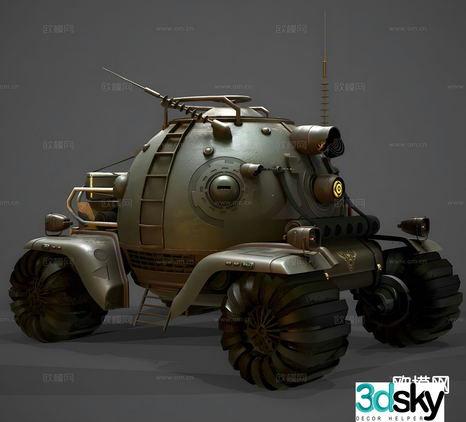 Heavy armored vehicle 3d model