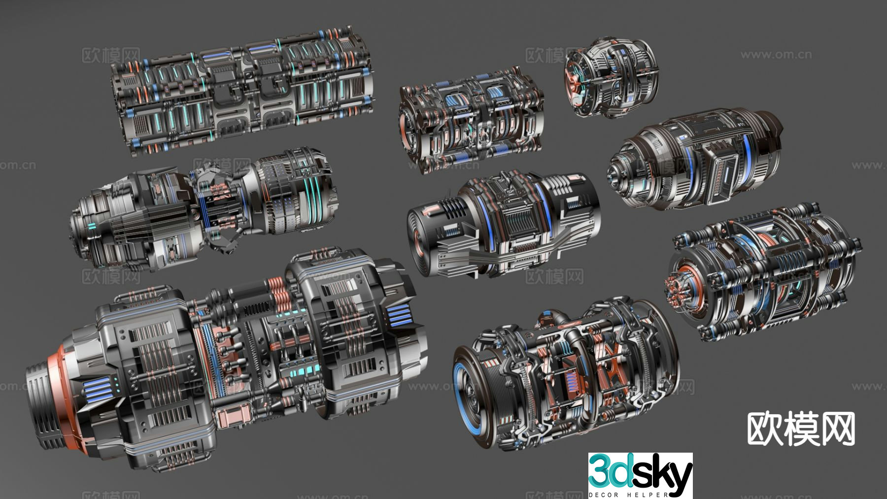 Equipment and machinery 3d model