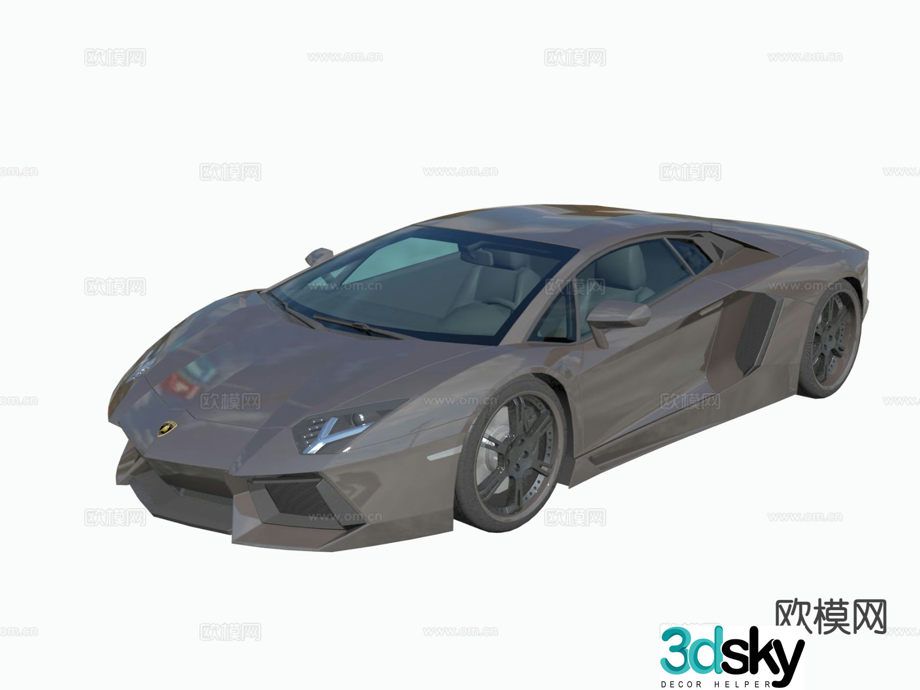 lamborghini car sedan sports car 3d model