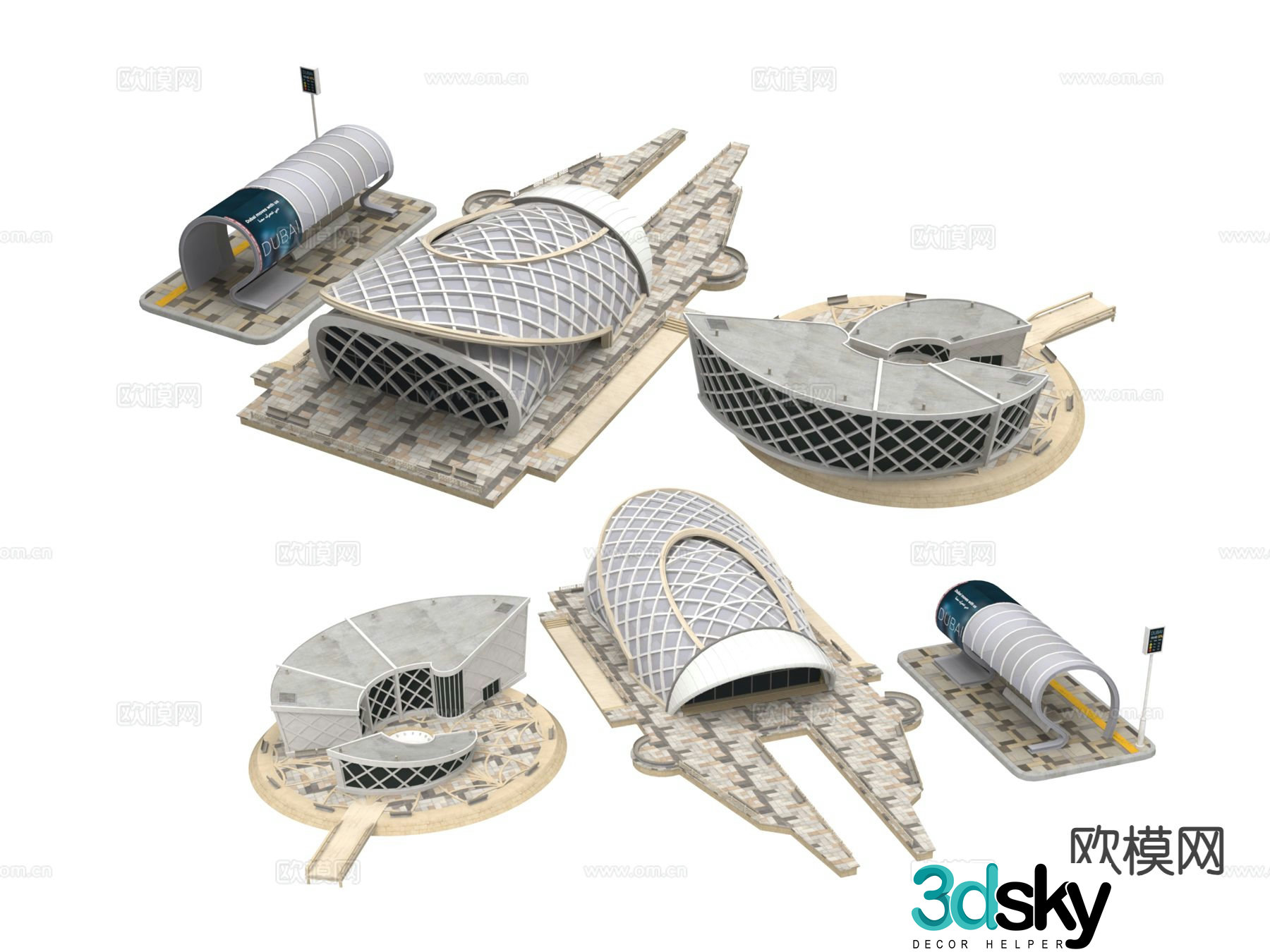 Art Architecture Stadium Building 3D Model