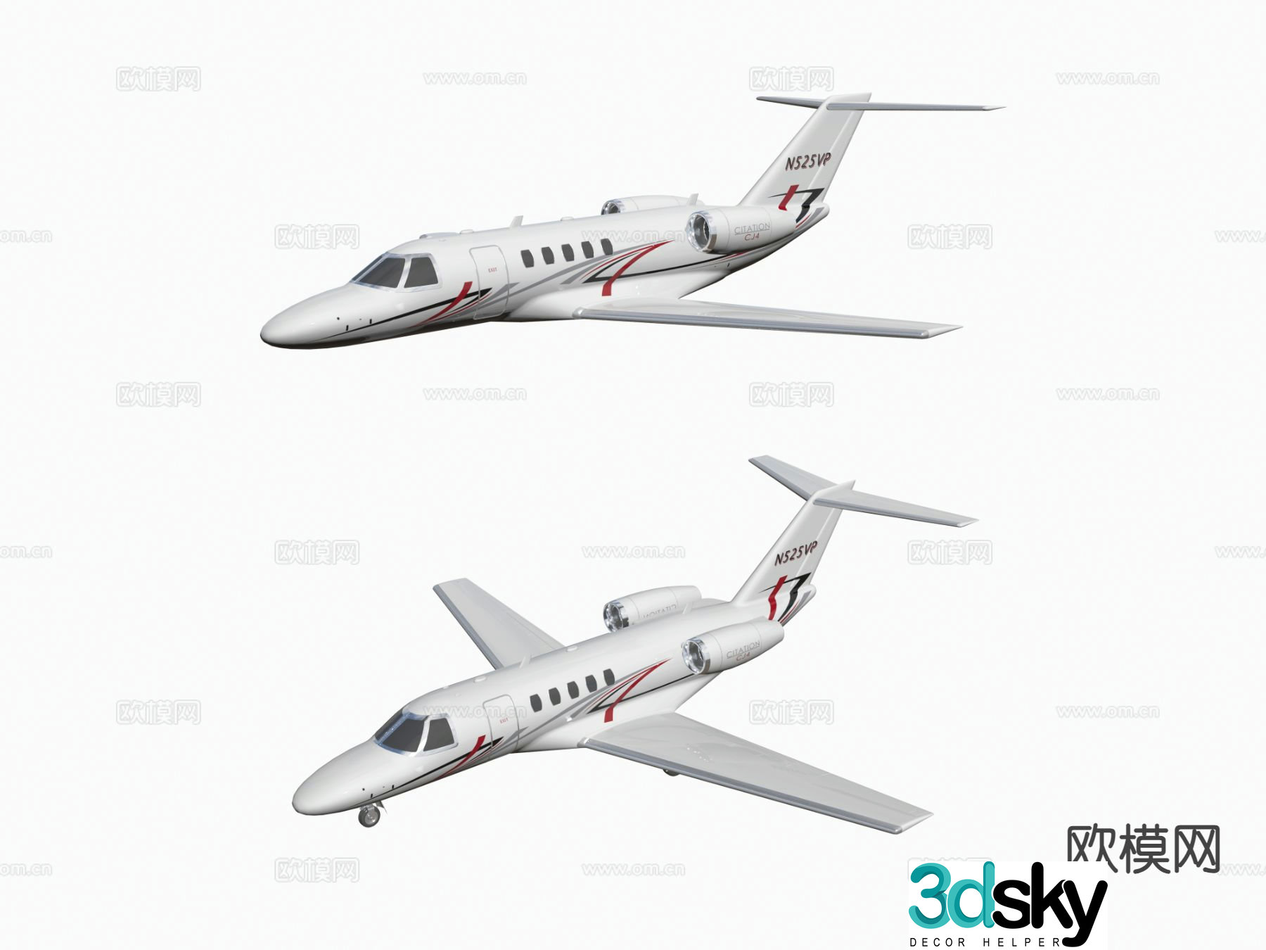 Passenger aircraft aircraft 3d model